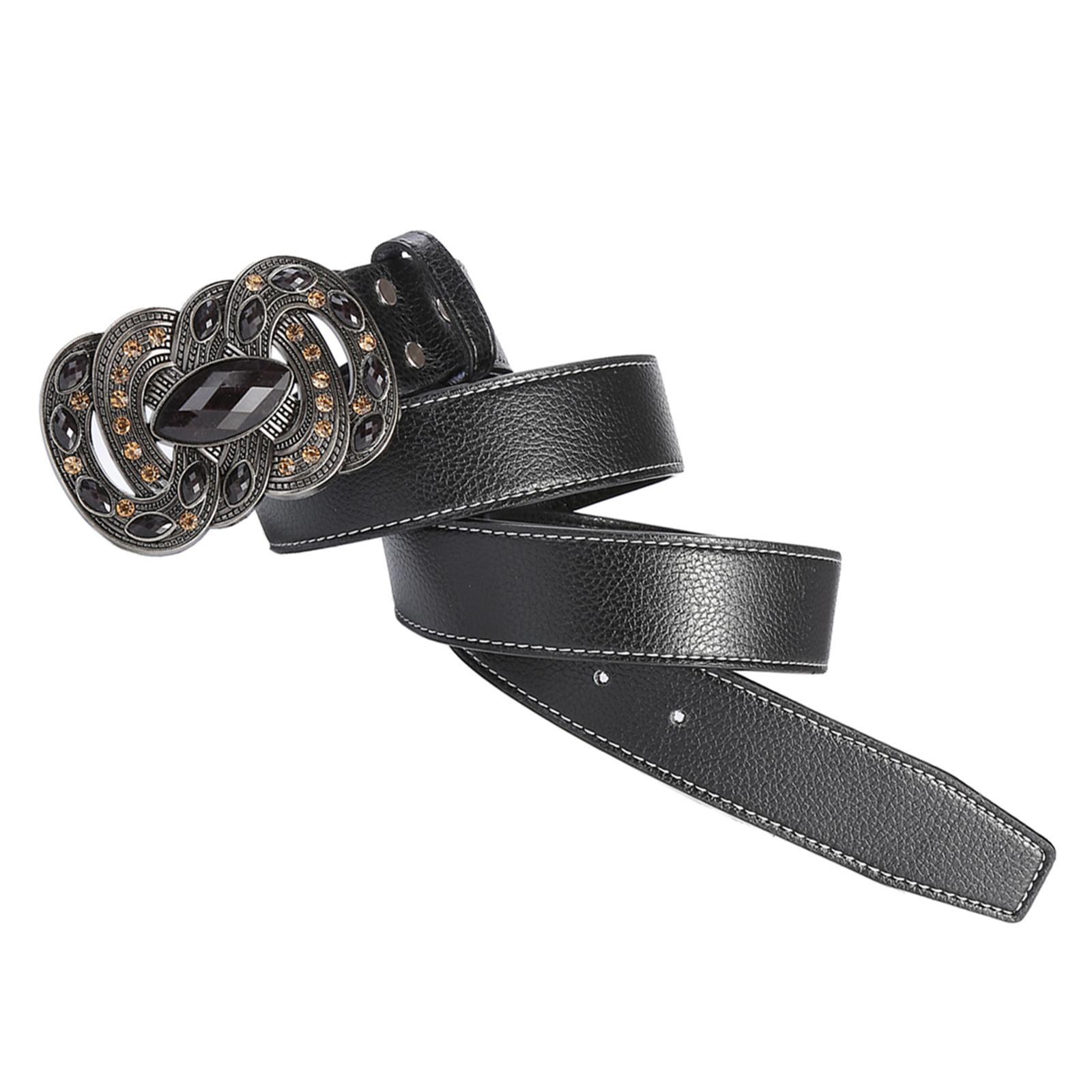 Classic Mens Leather Belt Western Cowboy Belt Work Business Dress Belt Clothes Accessories