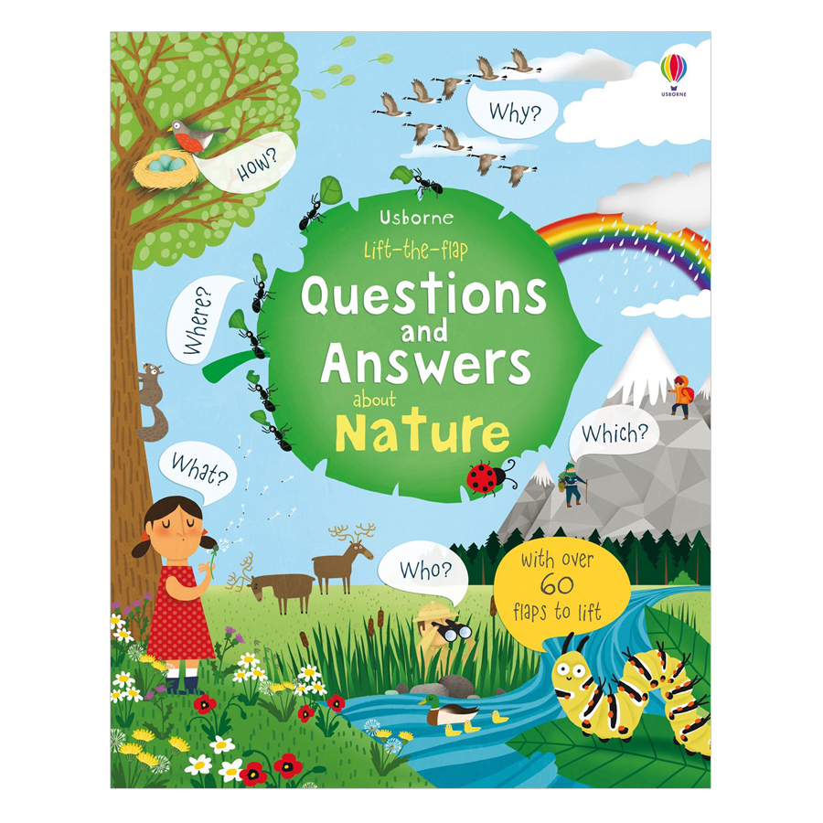 Hình ảnh Sách tương tác tiếng Anh - Usborne Lift the Flap Questions and Answers about Nature