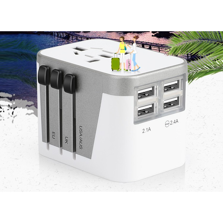 Ổ cắm điện đa năng 4 cổng USB