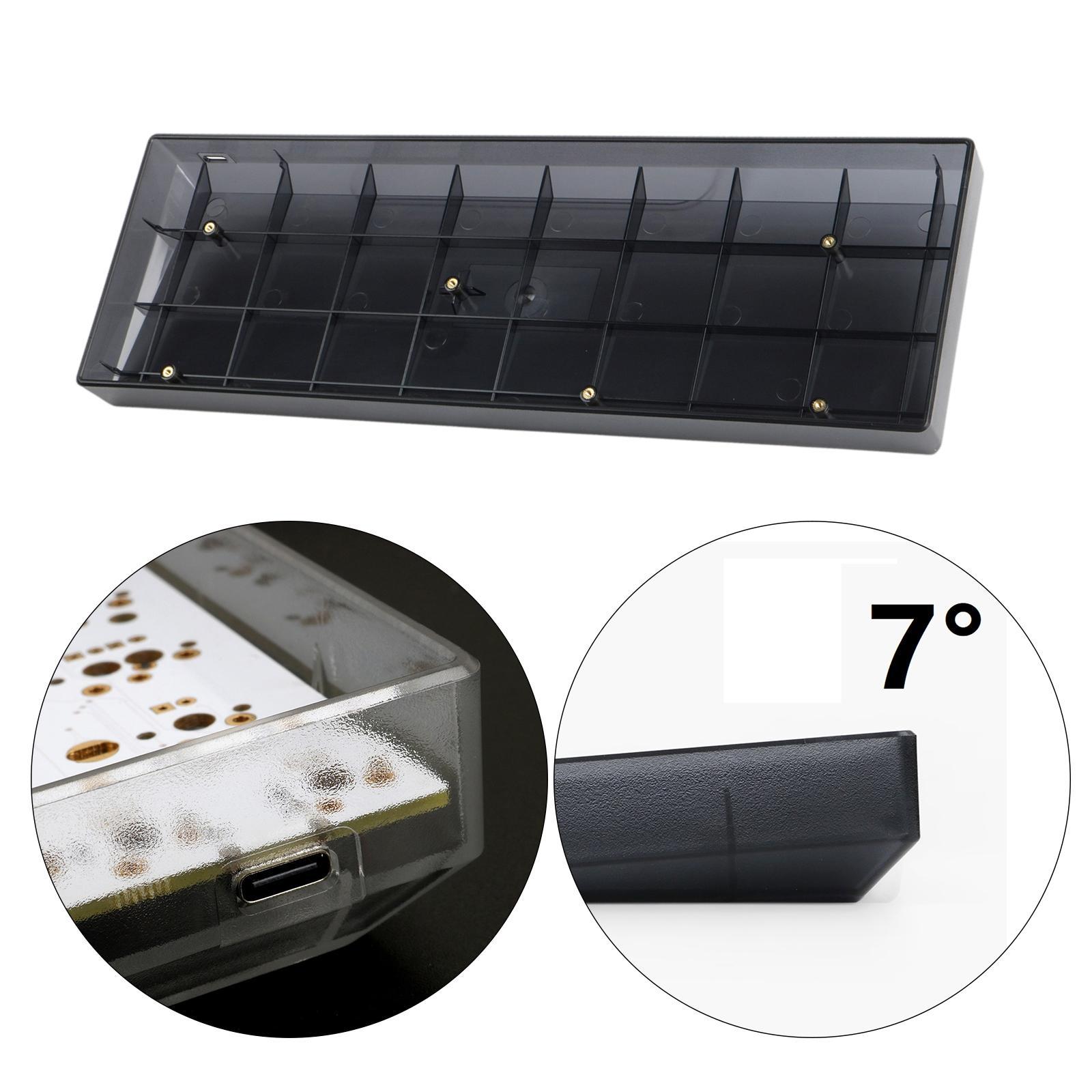 Mechanical Keyboard Case  Shell for 65% DIY XD68 GK68 Black