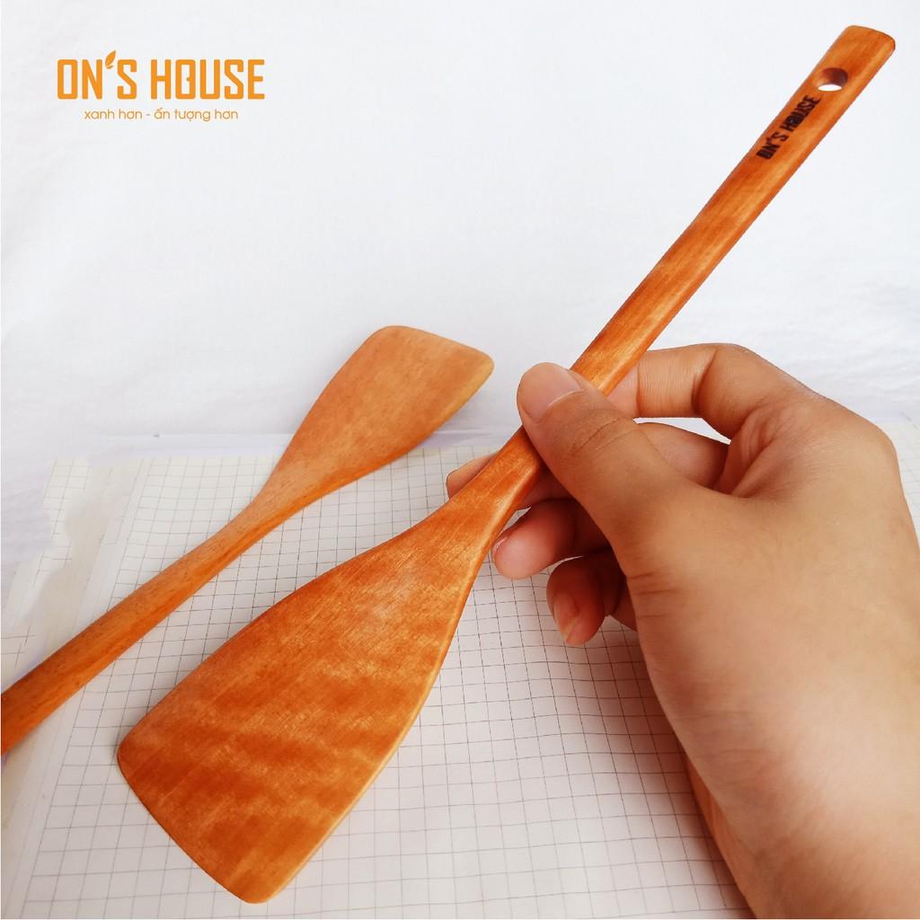 Vá Sạn Xào Gỗ Mini 25x5cm Cao thủ Chiên Xào - Hàng Chính Hãng