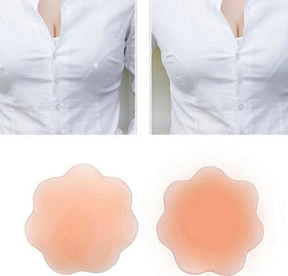 COMBO 10 Miếng Dán Ngực Hoa Mai Và 2 miếng dán ngực SILICONE dùng nhiều lần