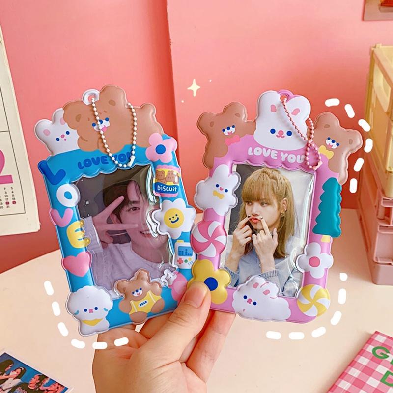 Bao đựng thẻ họa tiết hoạt hình dễ thương phong cách Hàn Quốc cho học sinh