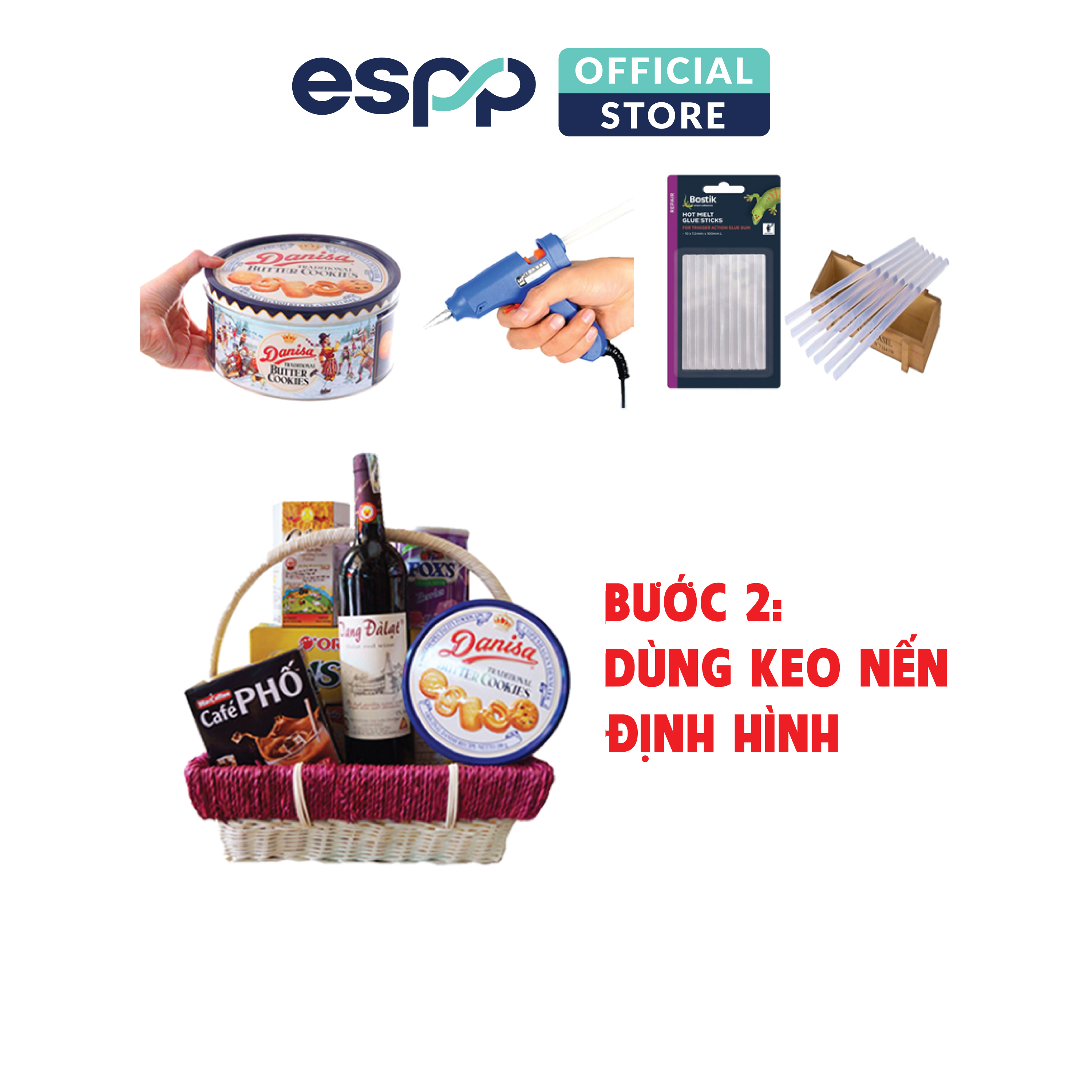 Keo nến nhỏ 0.7x1cm x 10cm dài - 10 que/ vỉ - BOSTIK