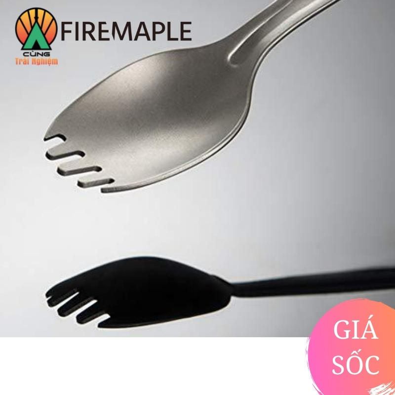 Thìa Đa Năng 3 Trong 1 Titan Woodpecker Fire Maple FMP-Spork01 Chuyên Dụng Cho Du Lịch, Dã Ngoại Cắm Trại