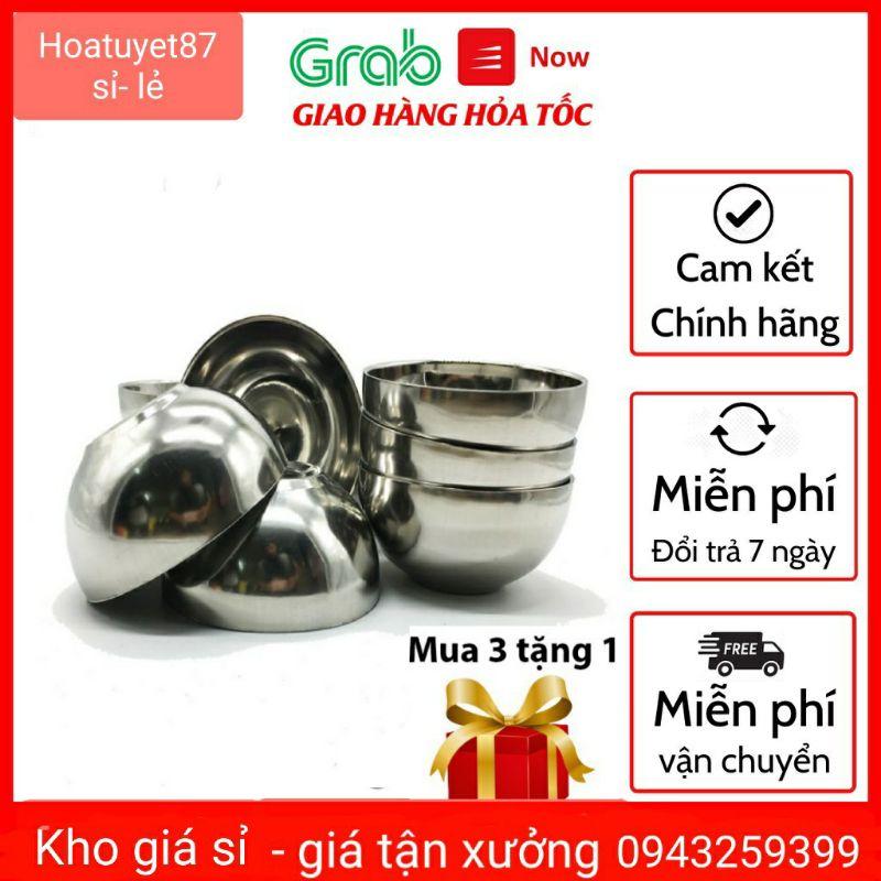 Bát Inox 2 Lớp, Tô Chống Nóng Tiện Dụng Gia Đình, Đồ Dùng Phòng Bếp