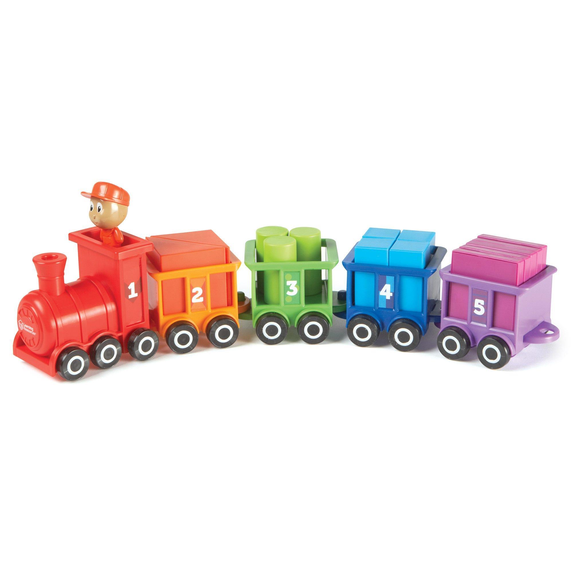 Learning Resources Bộ học đếm và phân loại chủ đề xe lửa - Count &amp; Color Choo Choo