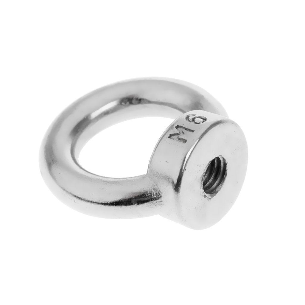 2-4pack M6/M8/M10/M12-M22 304 Stainless Steel Lifting Eye Nut Ring Shape Nuts