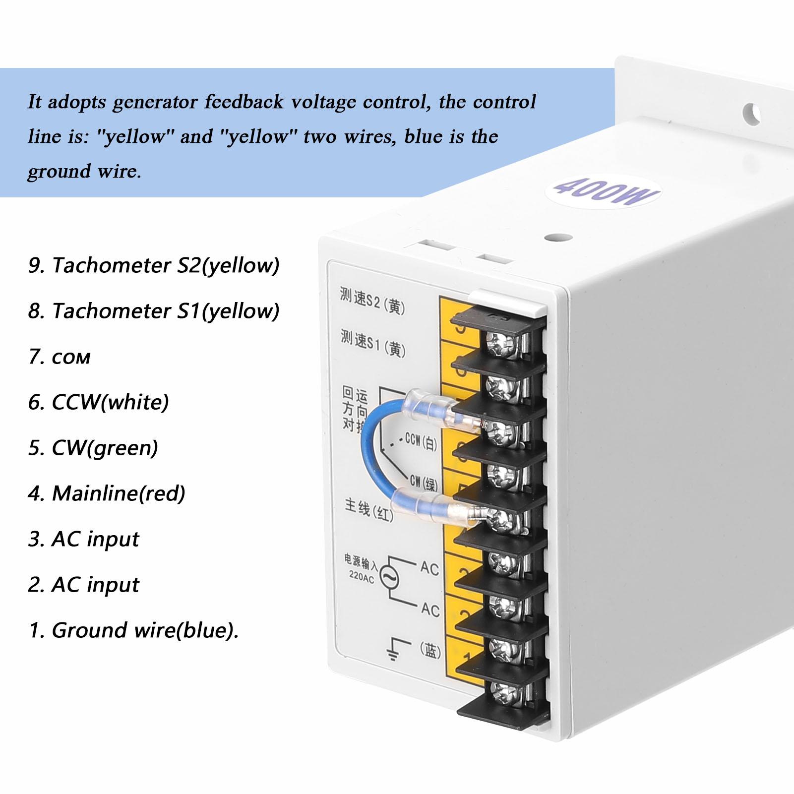 UX-A-52 400W AC220V Digital Display Speed Controller Motor Speeds Pinpoint Regulator Control Device