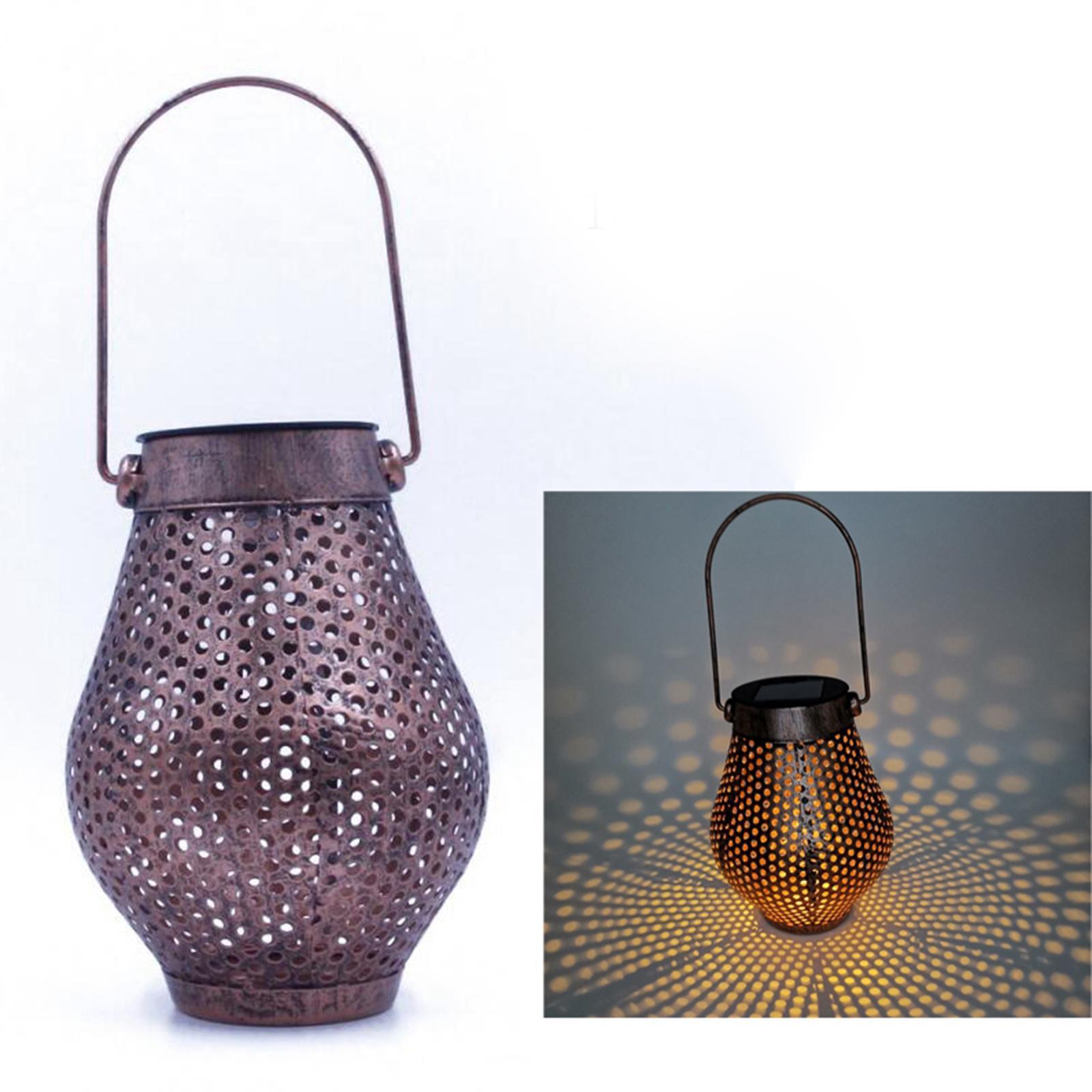 LED Hanging Solar Lantern Outdoor for Yard Tree Courtyard Fence Garden