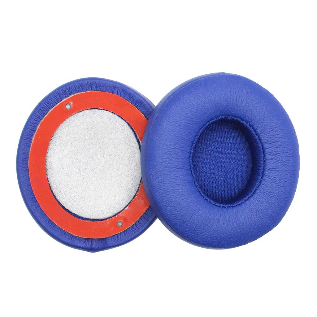 Replacements Ear Pad Earpads Cushions for Beats Solo 2 Solo 3 Headphones Black & Blue