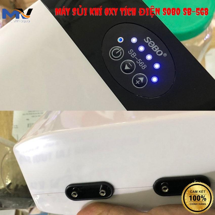 Máy sủi oxy tích điện Sobo SB-368/SB-468/SB-568 cho hồ cá