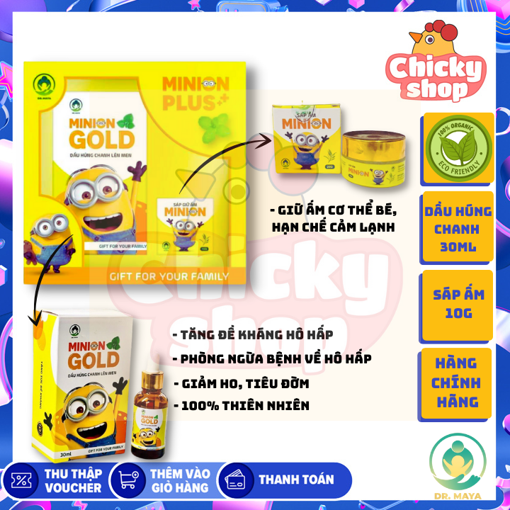 Combo Tinh dầu húng chanh minion Plus