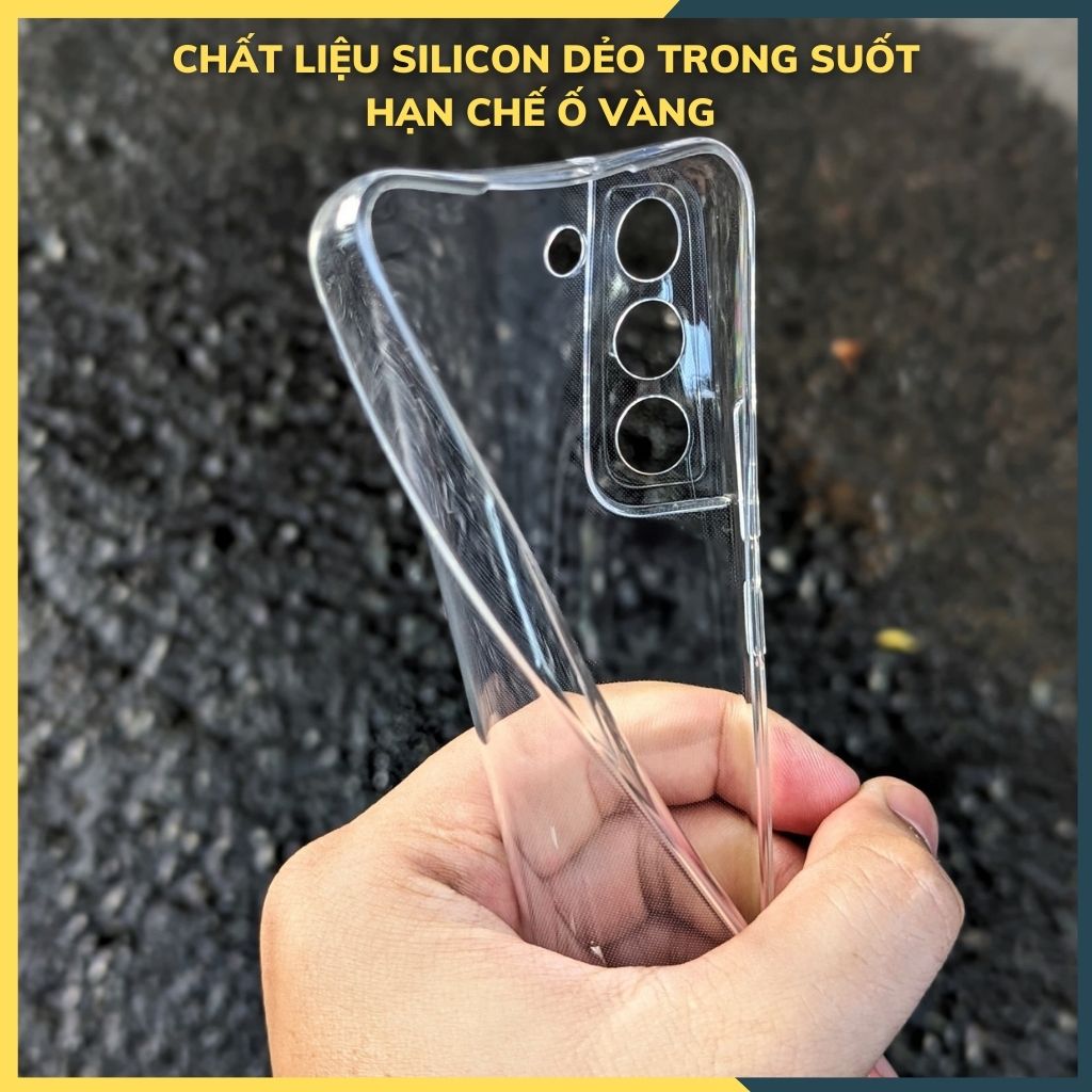 Ốp lưng trong suốt silicon GOR dành cho samsung s21 FE bảo vệ camera dẻo siêu mỏng - Hàng nhập khẩu