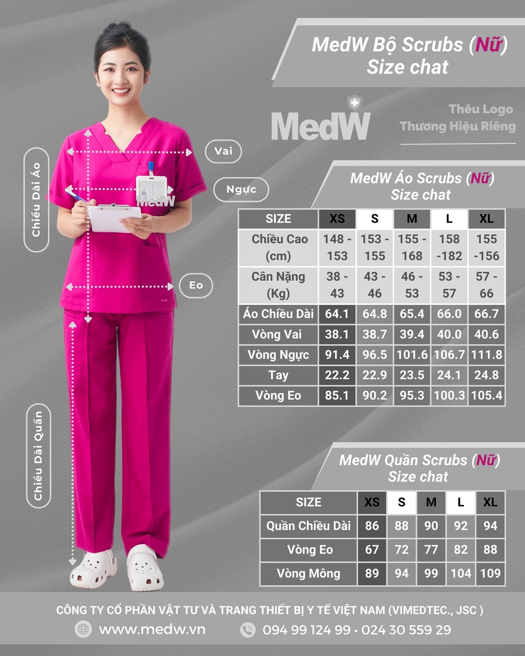 MedW Scrubs Y Tế (Nữ) Diana Hồng Berry Bộ Trang Phục Bác Sĩ Bác Sĩ, Điều Dưỡng Phòng Khám, Bệnh Viện Thẩm Mỹ Viện, Spa. MedW Trang Phục Y Tế Cách Tân Thiết Kế Pháp, Vật Liệu Chuyên Biệt Y Tế Nhập Khẩu Cao Cấp Mềm Như Lụa, Không Bám Dính, Xếp Ly Không Nhăn