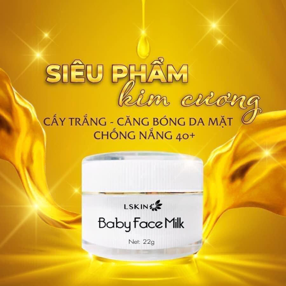 Bộ Chăm Sóc Da Mặt Cao Cấp Kem Ủ Trắng Mask Milk Cream + Kem Cấy Trắng Baby Face Milk Thương Hiệu Lskin - Cấp Nước, Giữ Ẩm, Chống Lão Hóa Và Căng Bóng Làn Da, Tái Tạo Da Từ Sâu Bên Trong