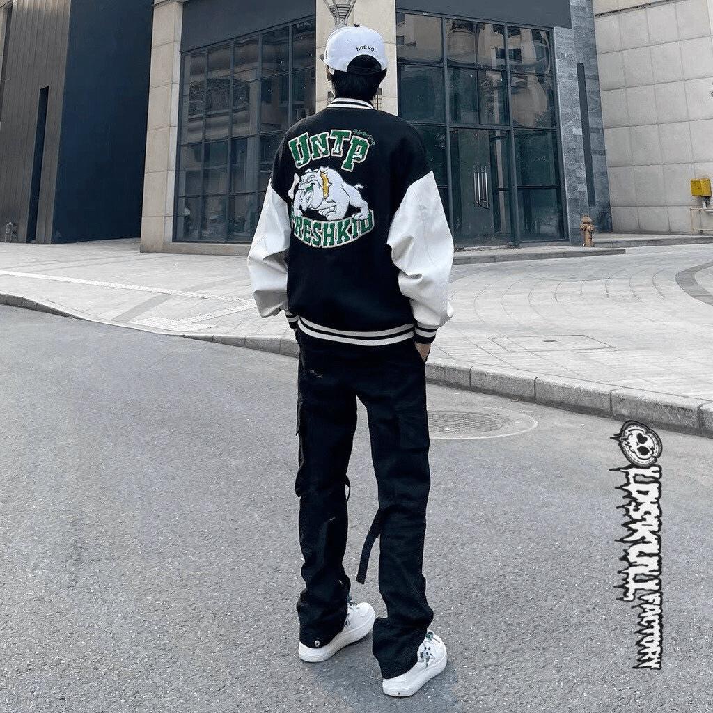 ÁO KHOÁC NỈ BOMBER UNISEX NAM NỮ