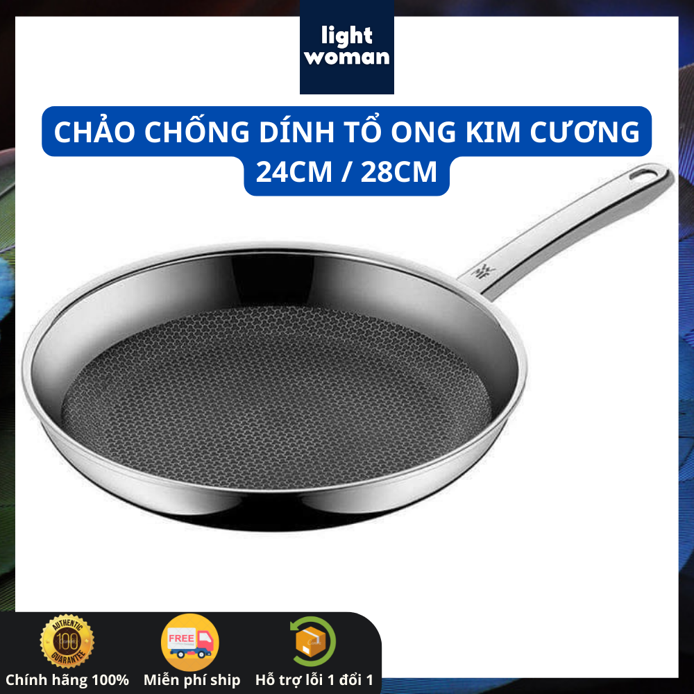 [ĐỨC] Chảo WMF Profi Resist Chống Dính Tổ ong Kim cương 24cm / 28cm - Chống dính cực đỉnh