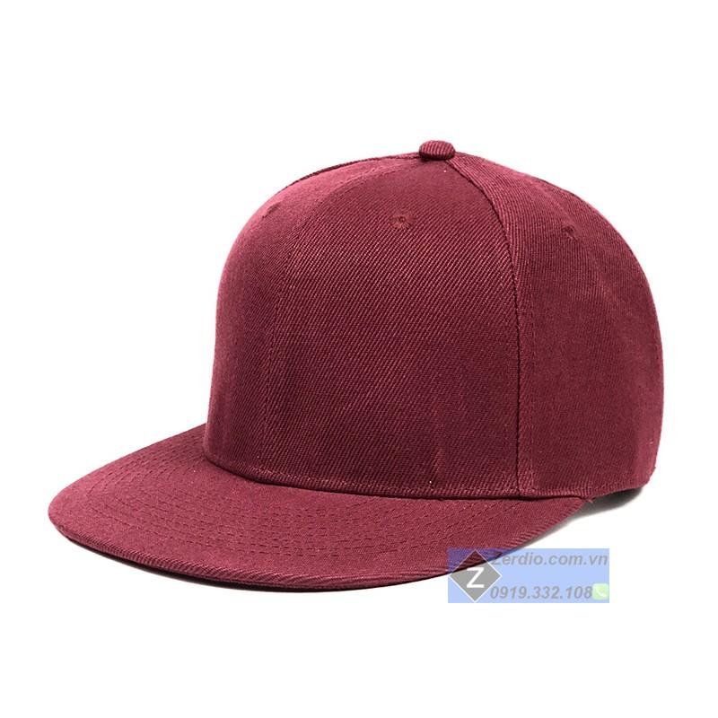 Mũ nam nữ trơn Snapback Classic đen, đỏ, xám đẹp, phong cách hiphop tối giản