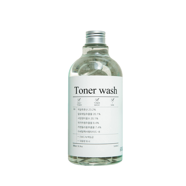 Nước hoa hồng dưỡng ẩm làm sạch Cellbn Toner Wash Hàn Quốc 500ml