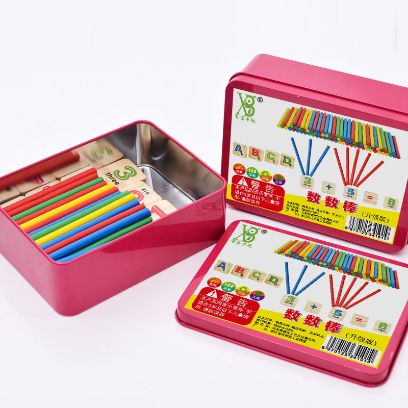 Đồ chơi bảng chữ cái gỗ và que tính học toán cho bé (giáo cụ montessori cho trẻ từ 3 tuổi)