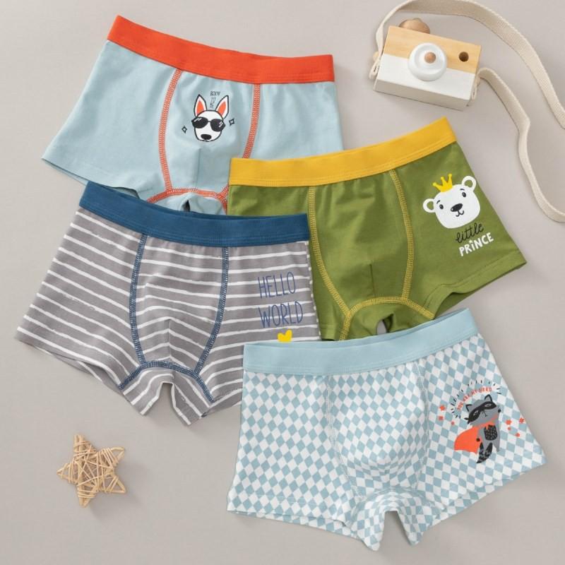 COMBO 4 CHIẾC QUẦN SHIP ĐÙI CHO BÉ TRAI- HÀNG CAO CẤP 100% COTTON. QSIP03