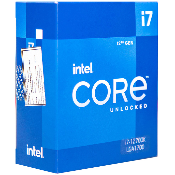 CPU Intel Core i7-12700KF (3.8GHz turbo up to 5.0Ghz, 12 nhân 20 luồng, 25MB Cache, 125W) - Socket Intel LGA 1700/Alder Lake) - Hàng Chính Hãng