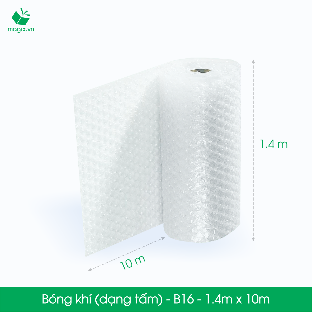 B16 - 1.4m x 10m - Bóng khí (xốp hơi, xốp nổ) màng xốp hơi