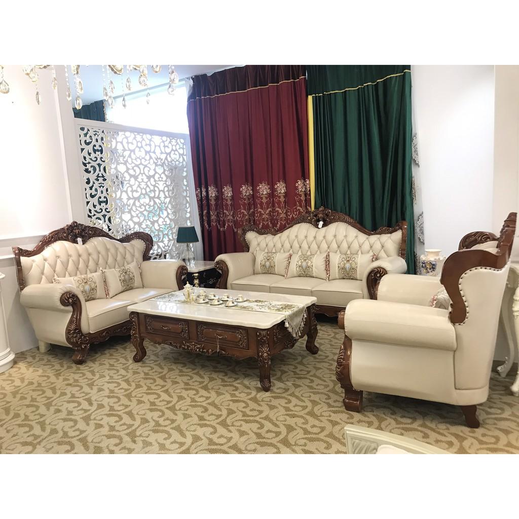 Bộ SOFA mang phong cách Tân Cổ Điển đậm chất Châu Âu SOFA-19906-NAUTRANG kiến tạo không gian quý tộc cho phòng khách.