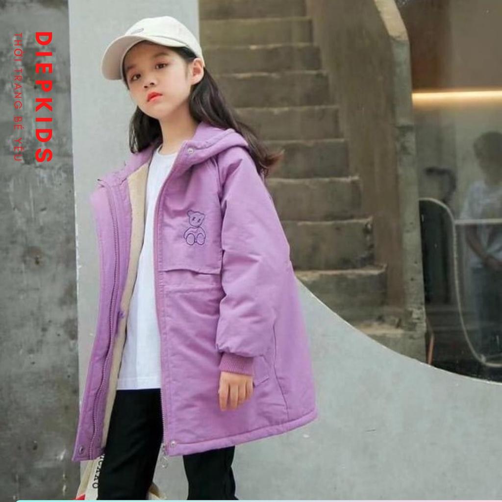 Áo parka cho bé gái áo khoác bé gái size đại 5-14 tuổi cao cấp-DK115