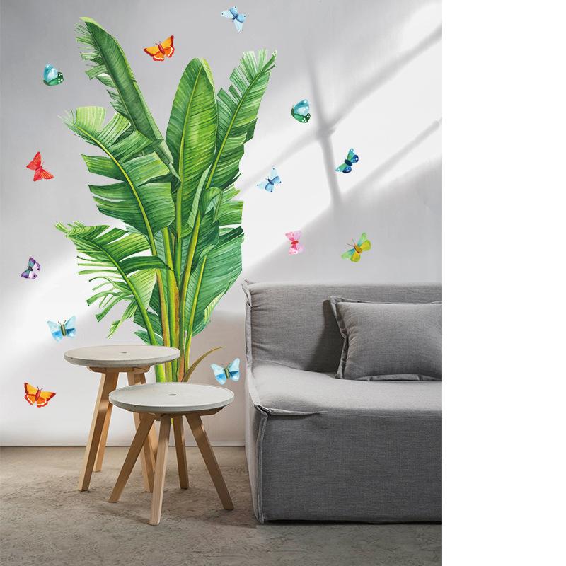 DECAL DÁN TƯỜNG CỤM LÁ CHUỐI 2