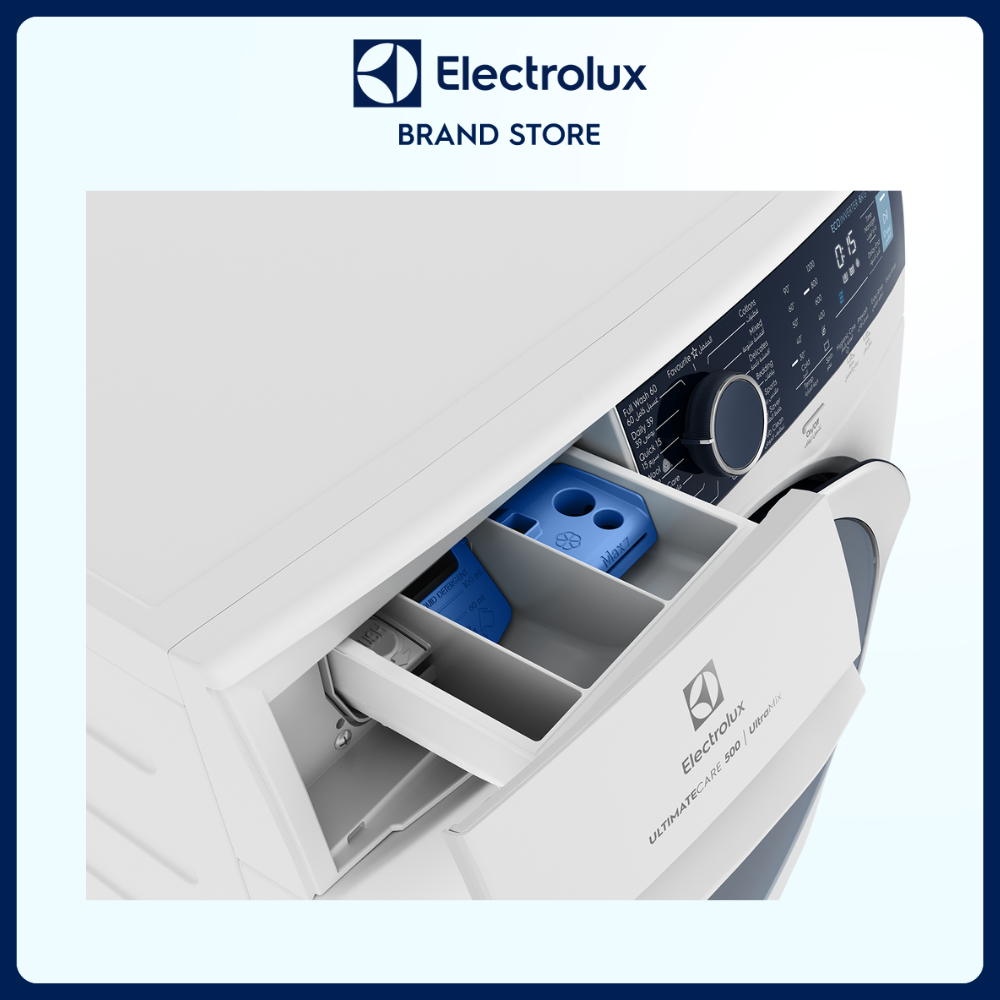 Máy giặt cửa trước Electrolux 8kg UltimateCare 500 - EWF8024P5WB - diệt khuẩn tối ưu bằng hơi nước, giặt nhanh tiện lợi và linh hoạt, tiết kiệm điện hơn 50% [Hàng chính hãng]