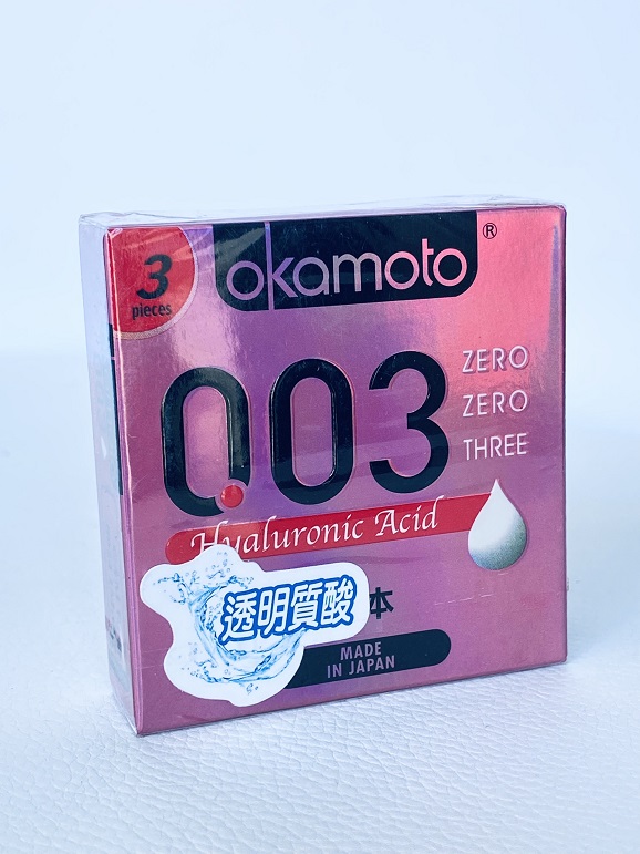 Bao Cao Su Okamoto 0.03 Siêu Mỏng Cao Cấp Hyaluronic Acid - Che Tên Sản Phẩm