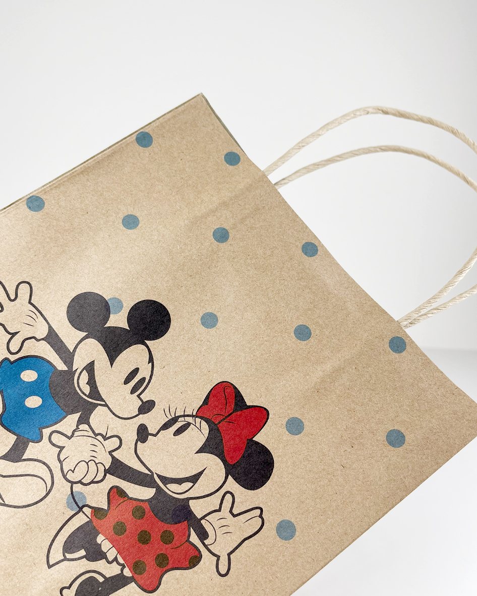 TÚI GIẤY KRAFT NÂU CHUỘT MICKEY SBU00045N