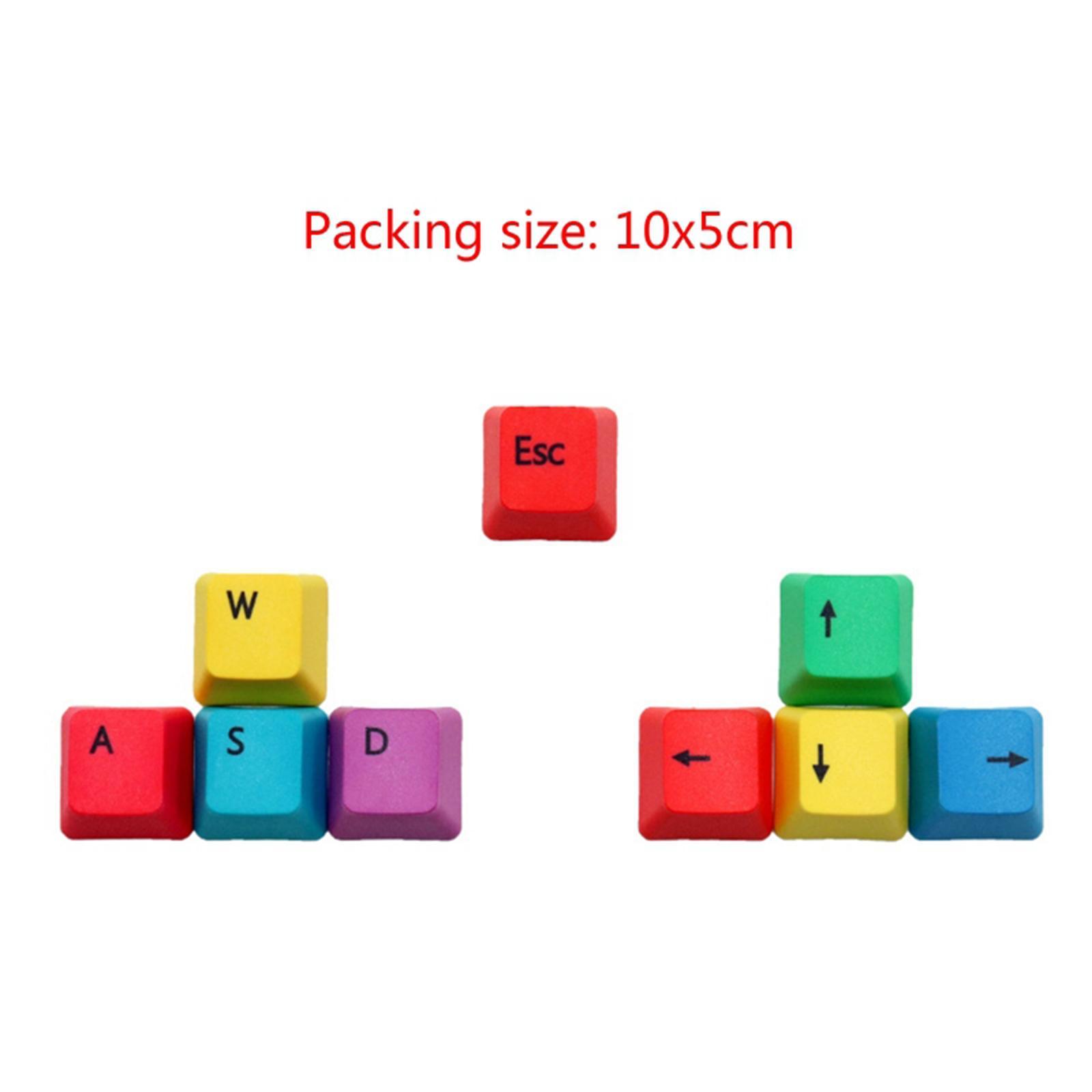 Upgraded PBT Pudding Keycaps 9pcs Set ESC ,  Keys , W , A , S , D