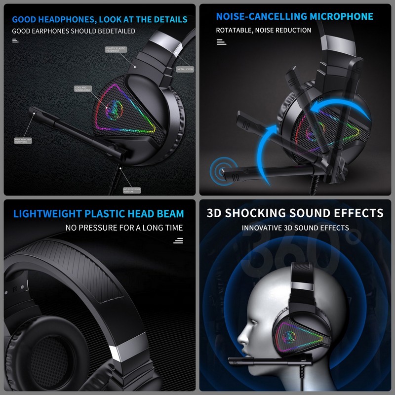 Tai Nghe F16 Led Gaming Headset 7.1 cho máy tính , Laptop , smartphone