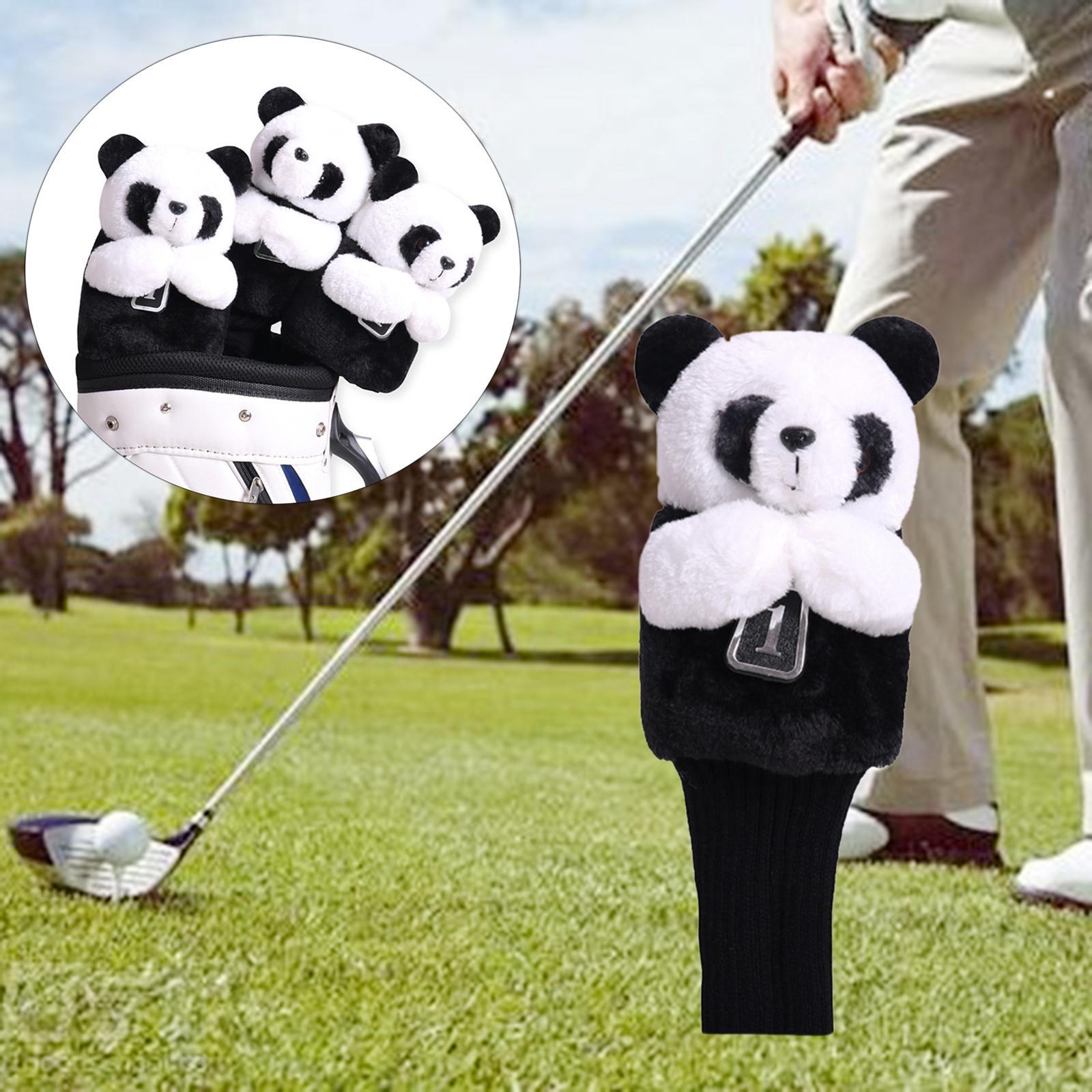 Cute Panda Golf Club Headcover  Cover for Driver Guard Equipment