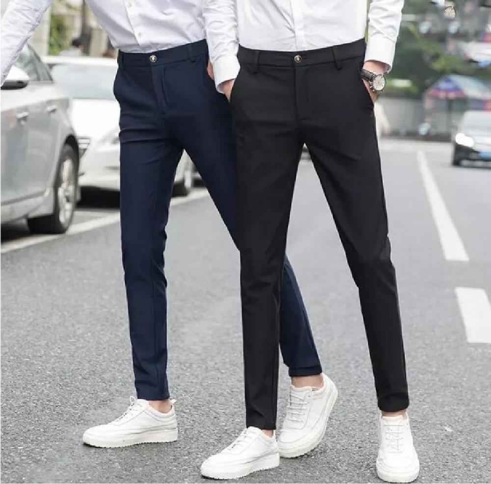 Quần âu nam dáng ôm co giãn nhẹ quần tây nam dáng ôm cao cấp - Đen - Size 31