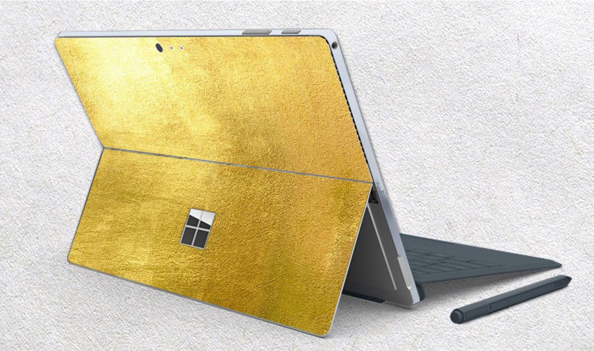 Skin dán hình vân vàng cho Surface Go, Pro 2, Pro 3, Pro 4, Pro 5, Pro 6, Pro 7, Pro X