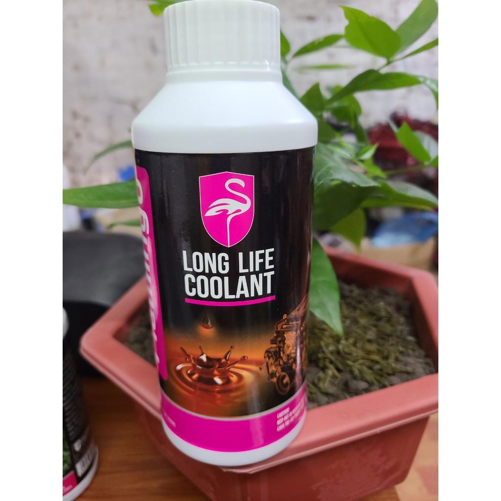 Chai Nước làm mát động cơ ô tô Flamingo Long Life CooLant F109R ( Nước Màu Hồng 500ml )