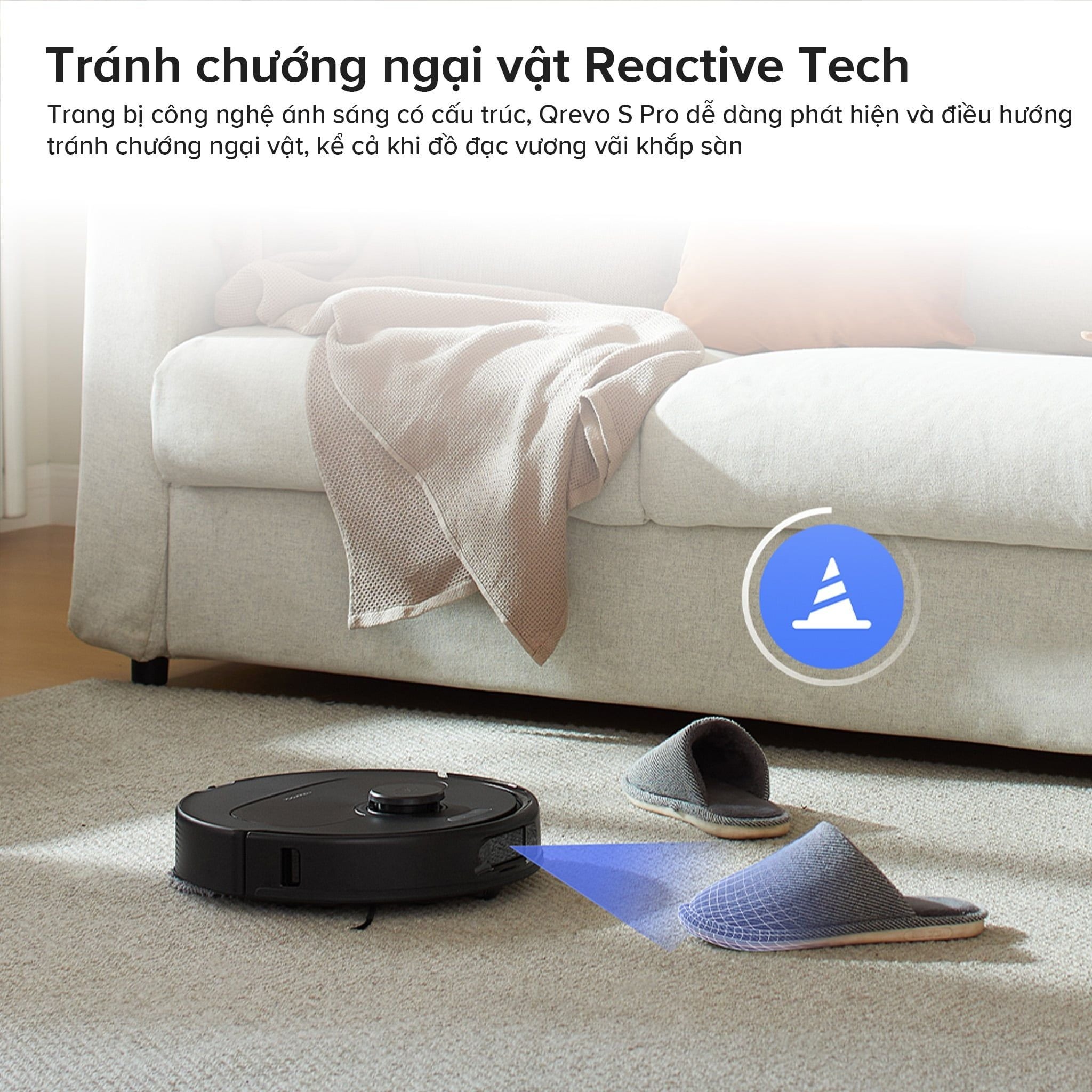 [Bảo Hành 24T] Robot Hút Bụi Lau Nhà Roborock QRevo S Pro Lực Hút 18.500 Pa - Hàng Chính Hãng
