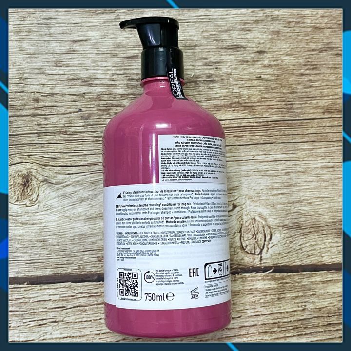 DẦU XẢ L'OREAL SERIE EXPERT PRO LONGER PROFESSIONAL CONDITIONER LÀM DÀI GIẢM ĐỨT GÃY TÓC 750ML