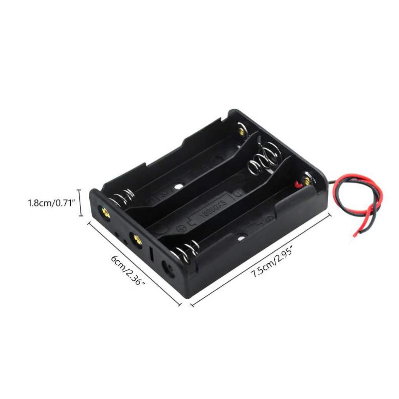Bán chạy 18650 Hộp đựng ngân hàng điện 1X 2X 3X 4X 18650 Hộp đựng hộp đựng pin Hộp đựng 1 2 3 4 Khe cắm Hộp đựng pin có dây dẫn Màu sắc: 4X18650