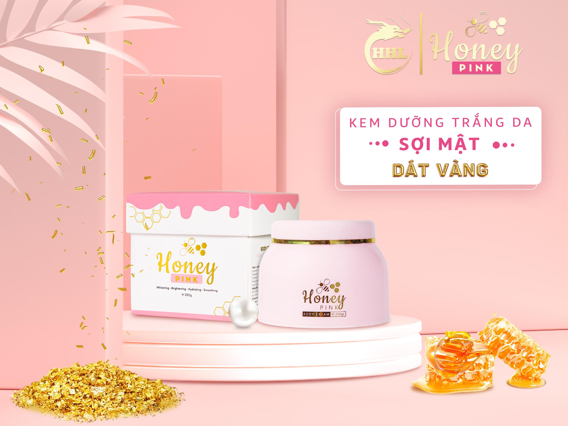 Body Honey Pink - Sợi mật ong dát vàng 24k