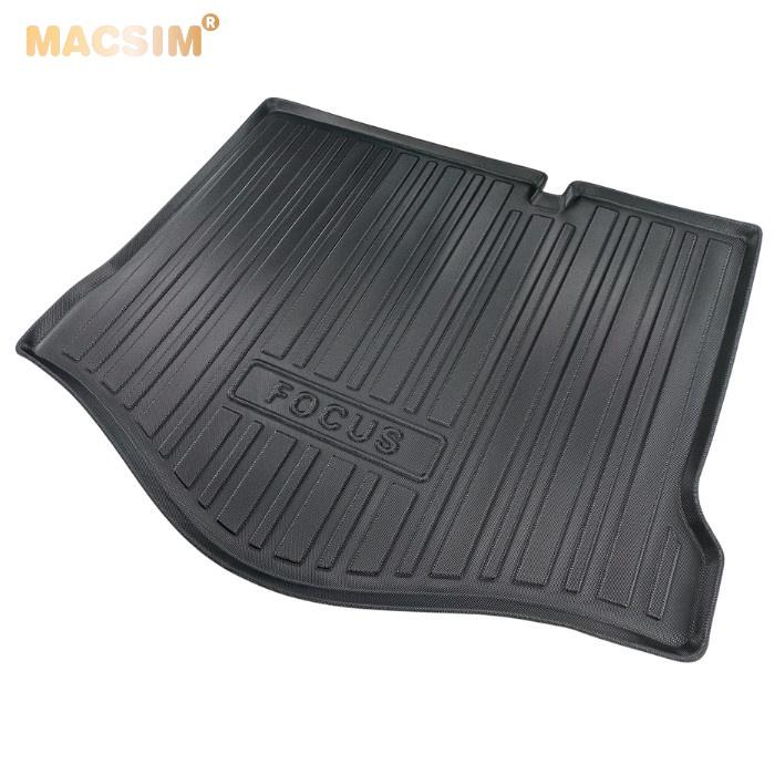 Thảm lót cốp xe ô tô Ford Focus hatback qd 2012-2018 nhãn hiệu Macsim chất liệu TPV cao cấp màu đen
