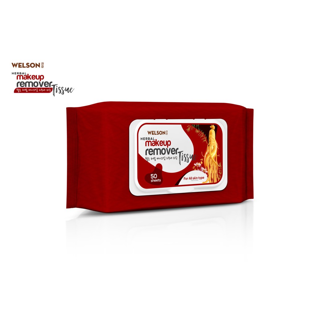 Khăn giấy tẩy trang Hàn Quốc Welson Herbal 50 miếng