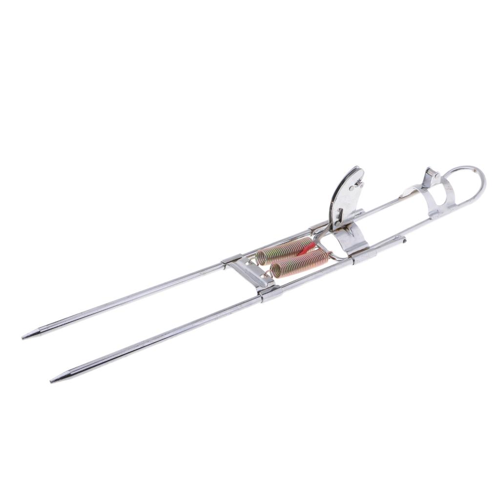 Portable Stainless Steel Practical Double Automatic Spring Fishing Rod Bracket Fishing Pole Holder Stand Rack