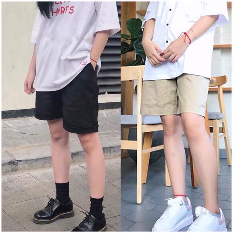 Quần kaki short đùi nam nữ Ulzzang