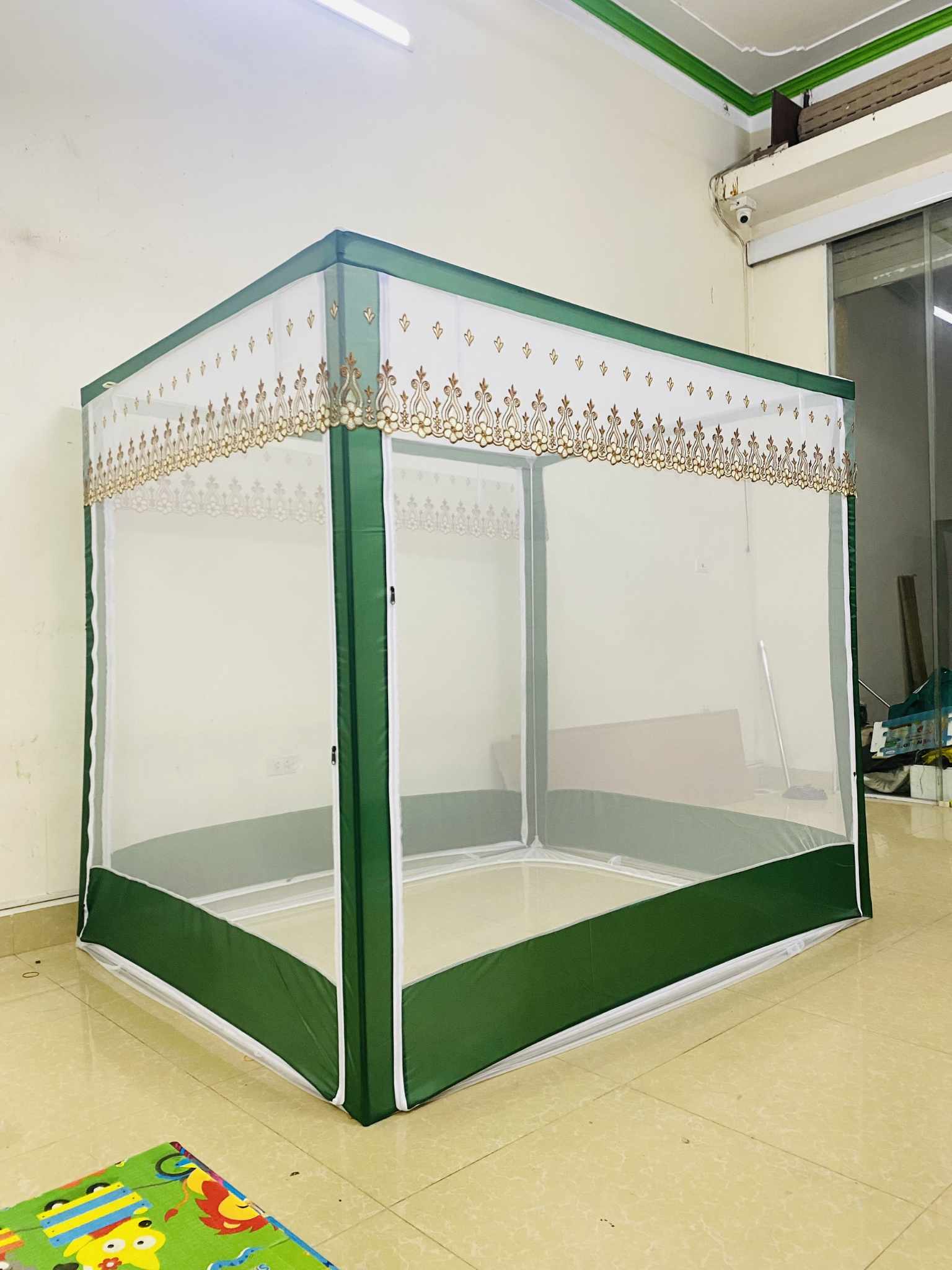 Màn khung không khoan tường lắp ghép - Mùng chụp tự bung lắp ghép chắc chắn, nhẹ, độ bền cao
