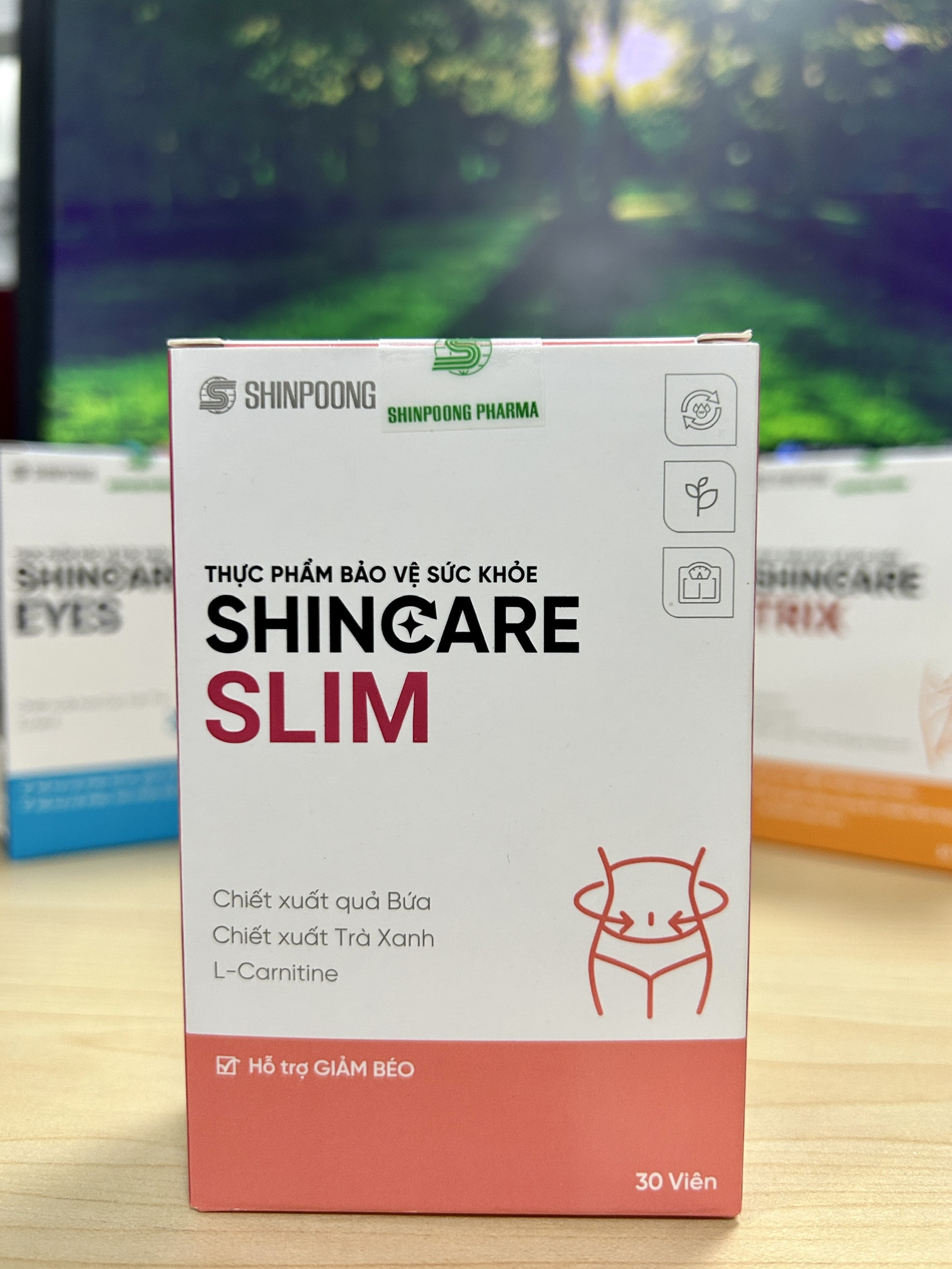 Viên uống Shincare Slim - Hỗ trợ giảm hấp thu chất béo, kiểm soát cân nặng, thon dáng - Hộp 30 viên (SHINPOONG)